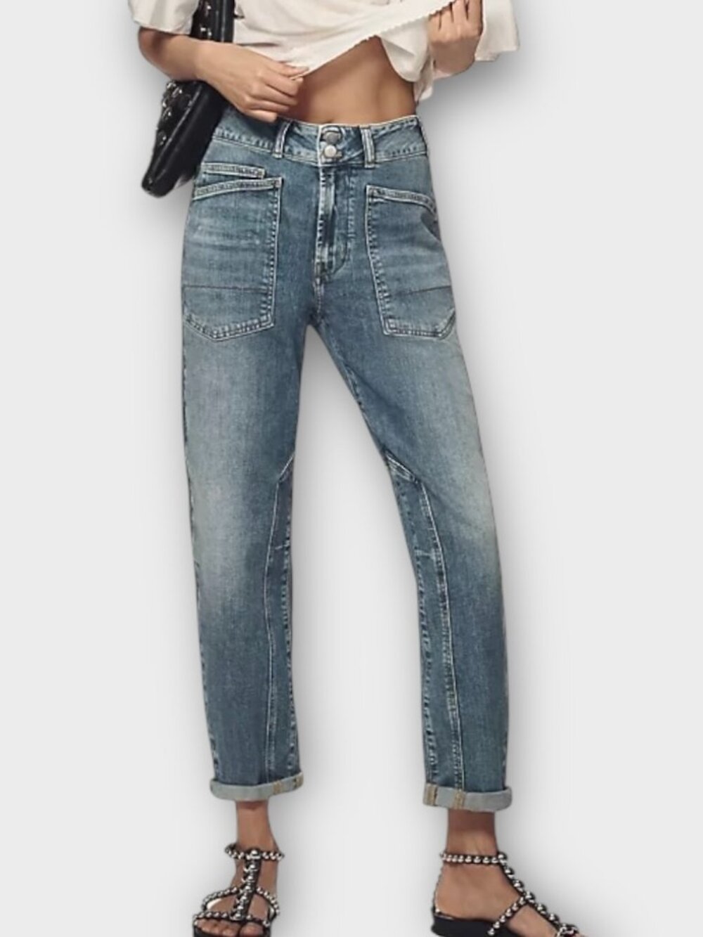 Anthropologie Pilcro Wanderer Mid Rise Relaxed Jeans